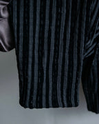 “Yohji Yamamoto +NOIR” Sheer rib summer knit jacket