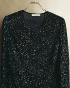 "MARINA RINALDI" 00's-10's Sequined lace long sleeve top