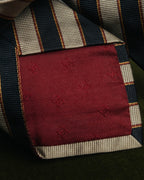 "CHANEL" 90's-00's Classic silk regimental striped tie