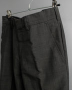 "PRADA" Sharkskin wool minimal tailoring set up