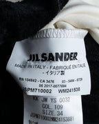 "JIL SANDER" Asymmetrical tuck gather detail long dress