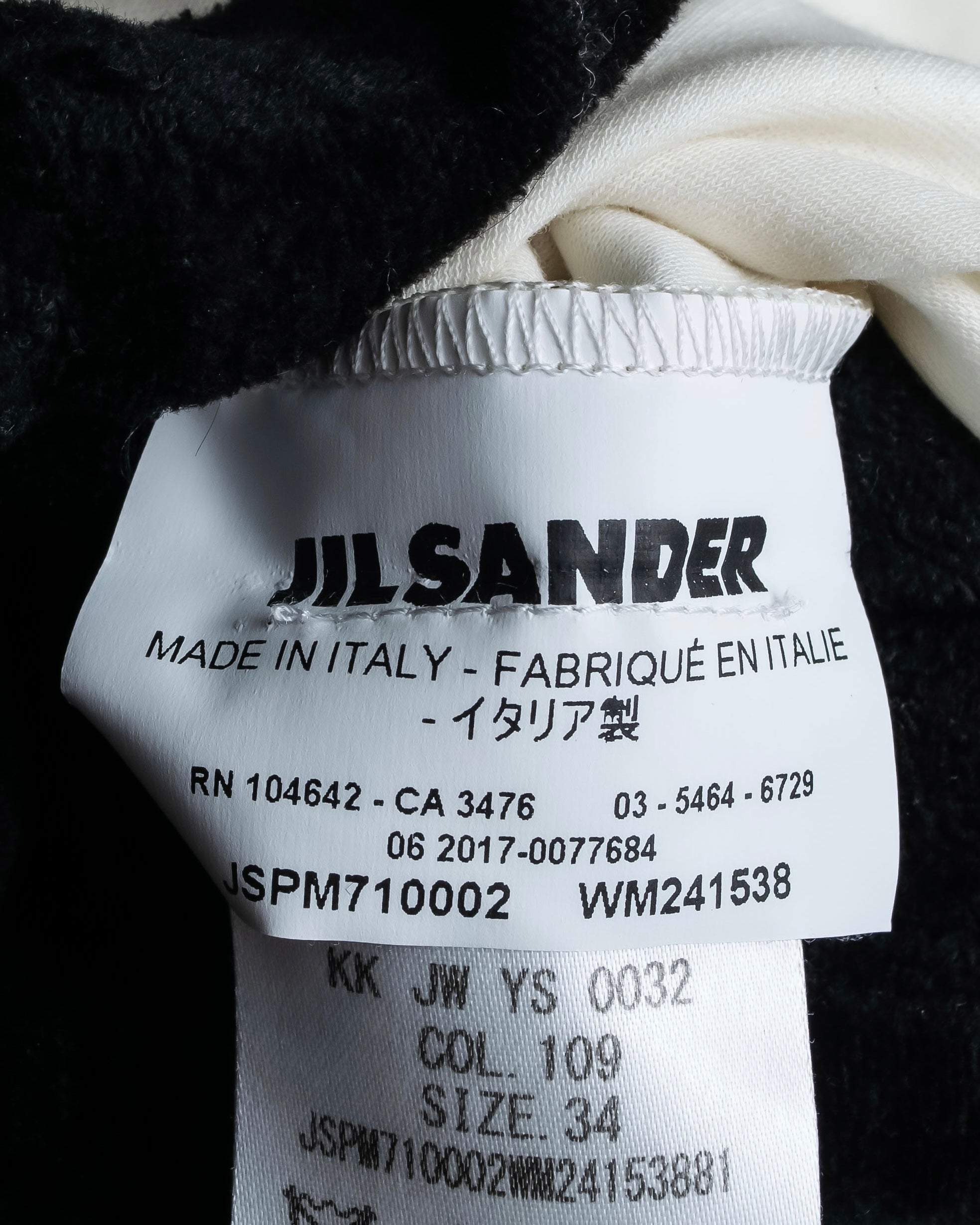 "JIL SANDER" Asymmetrical tuck gather detail long dress