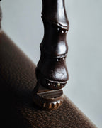 -SPECIAL- "GUCCI"  1980-1986's Inherited model grained leather bamboo bag