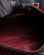 "Cartier" Beautiful red color velour boston bag