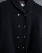 "Valentino Garavani"Shawl collar A-line silhouette long coat