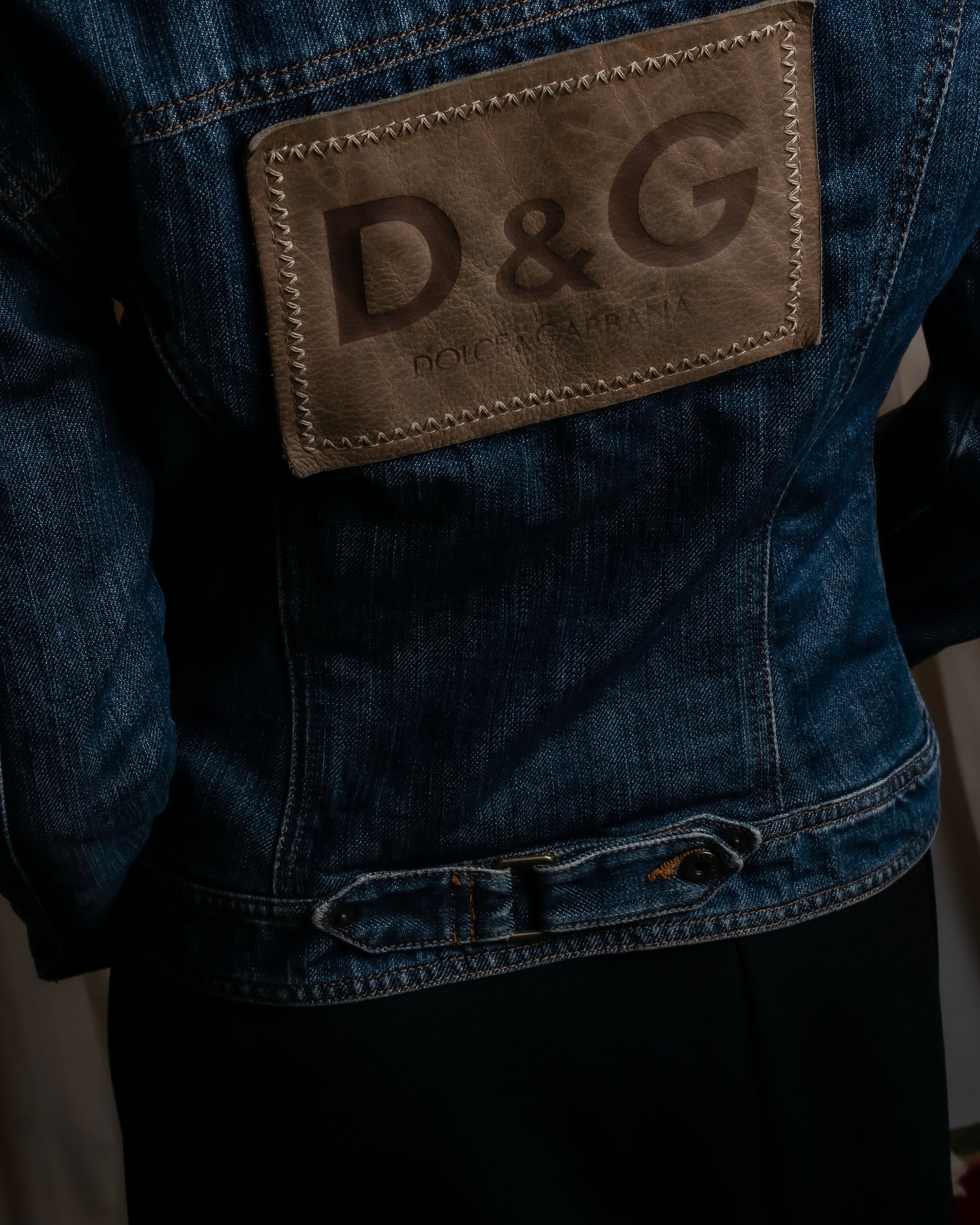 "Dolce & Gabbana" Cutting stitch detail denim jacket