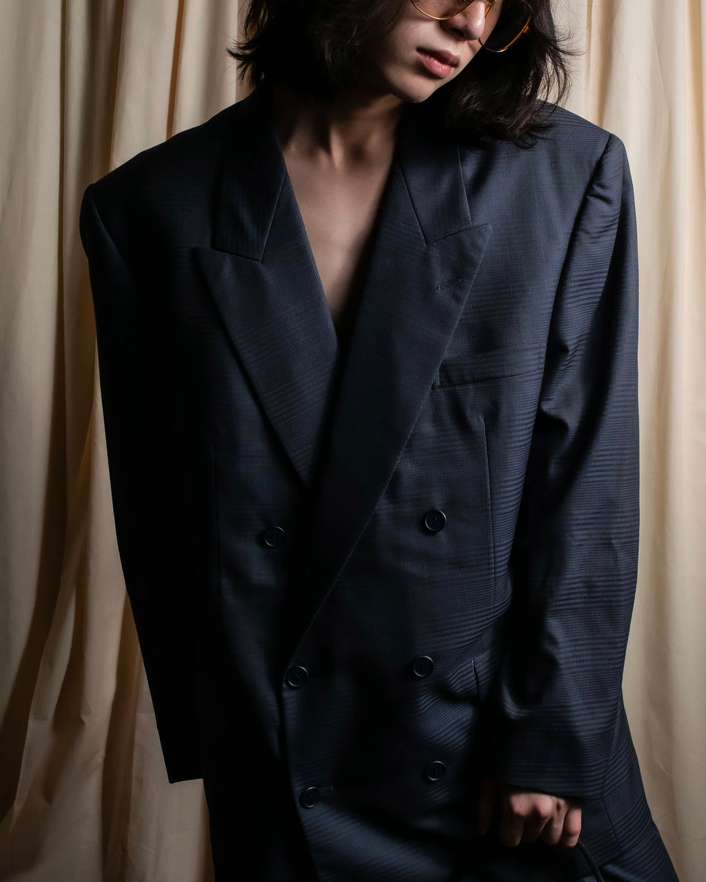 "CHRISTIAN DIOR MONSIEUR"
Shadow check pattern structured set up