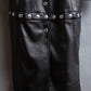 "Dolce & Gabbana" Silver stud design leather 2way coat