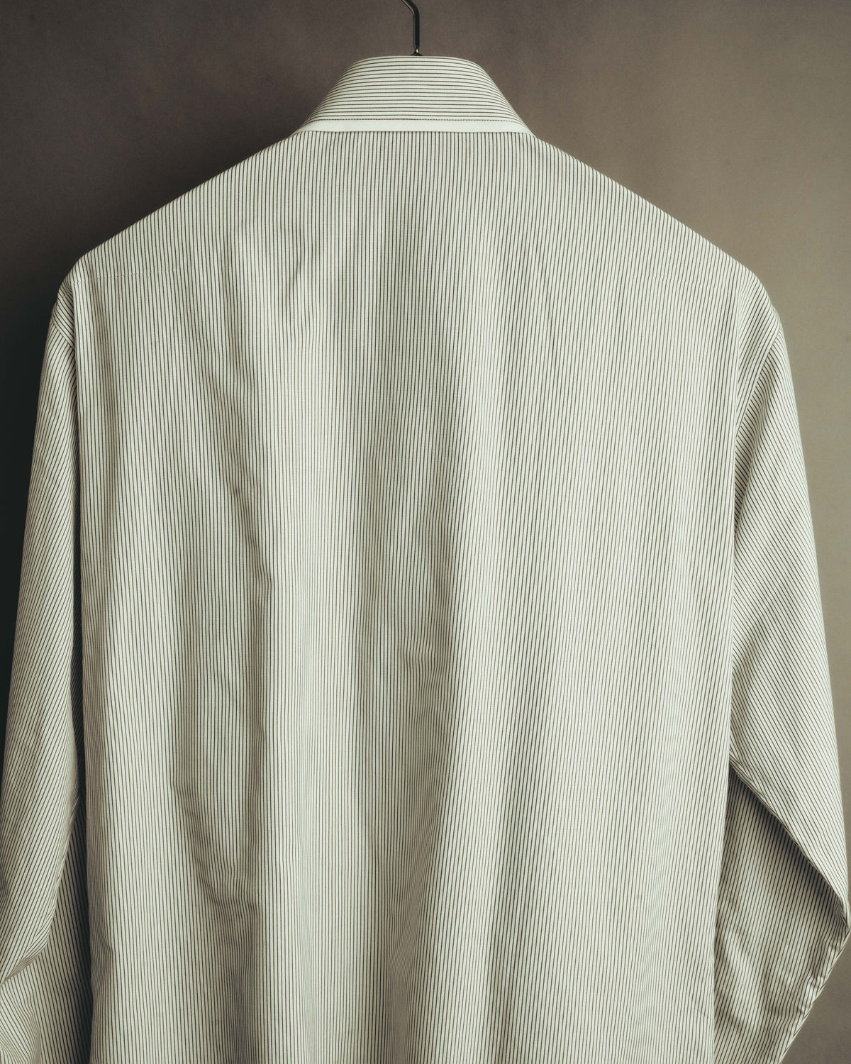 -SPECIAL- "Dior" 00's-10's Fine pinstripe concealed placket dress shirt