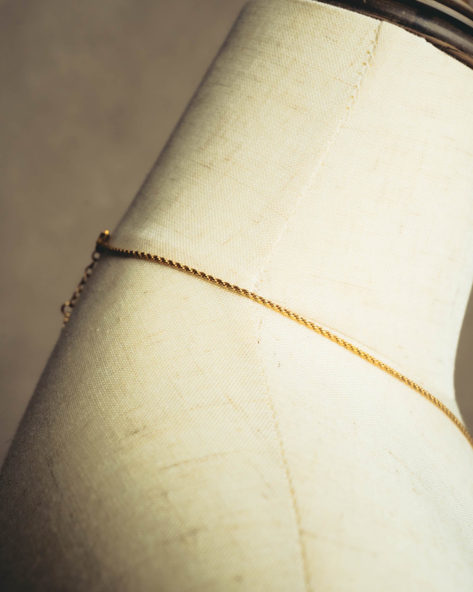 "Christian Dior" 80's-90's Gold monogram pendant necklace