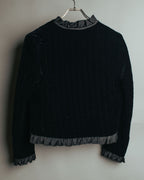 -SPECIAL- “CELINE” 80’s-90’s velvet frilled chain setup