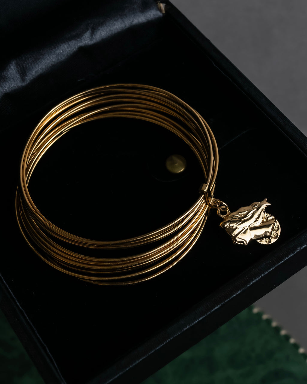 "Dolce & Gabbana" Ultra-thin wire layered gold metal bangle