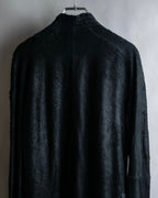 "ISAAC SELLAM" Cut-off design belted leather jacket