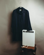 -SPECIAL- "Jil Sander" 2023 Elegant rayon skipper mock-neck shift dress
