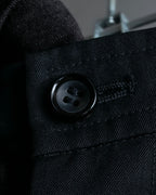 "COMME des GARCONS" Wool gabardine flare maxi length skirt