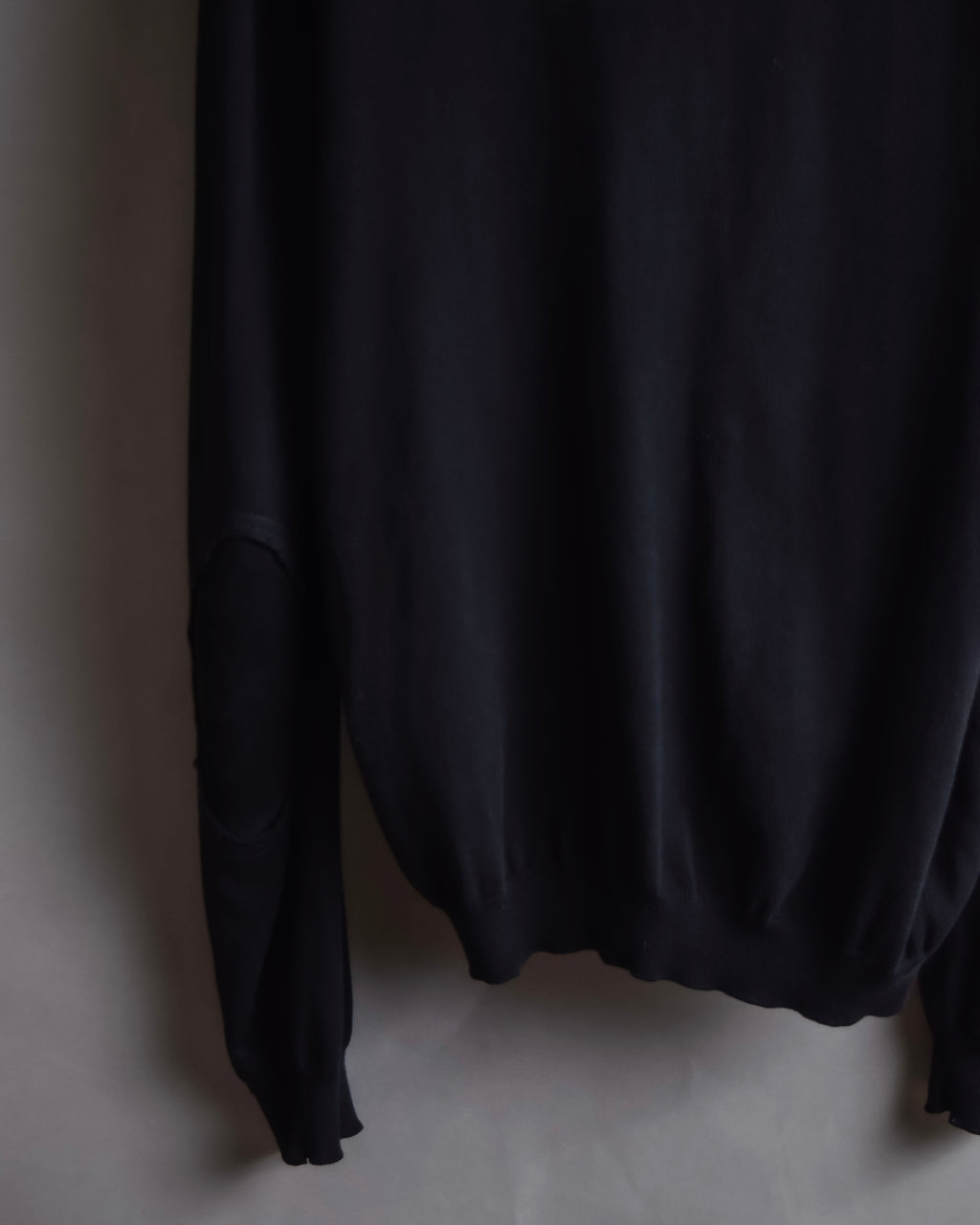"MAISON MARGIELA" 18SS Elbow patched v-neck knit cardigan