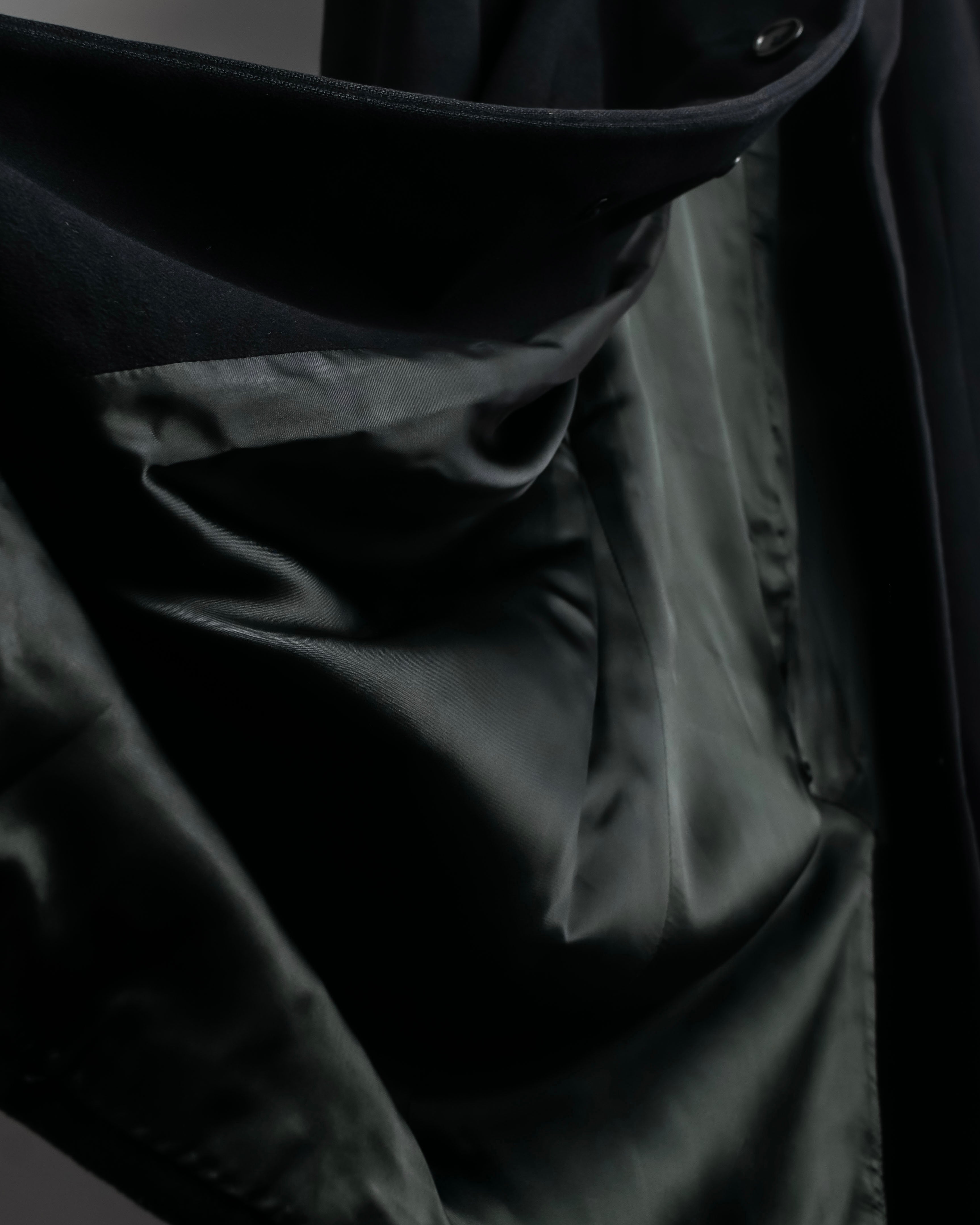 "ARMANI COLLEZIONI" Classic detail cashmere blend long chester coat