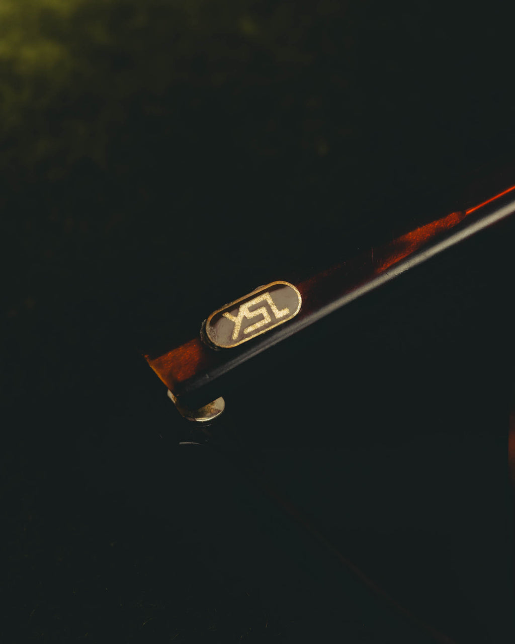 "Yves Saint Laurent" 80's Oversized tortoiseshell square sunglasses