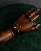 "Tiffany&Co" Elsa Peretti teardrop silver bangle