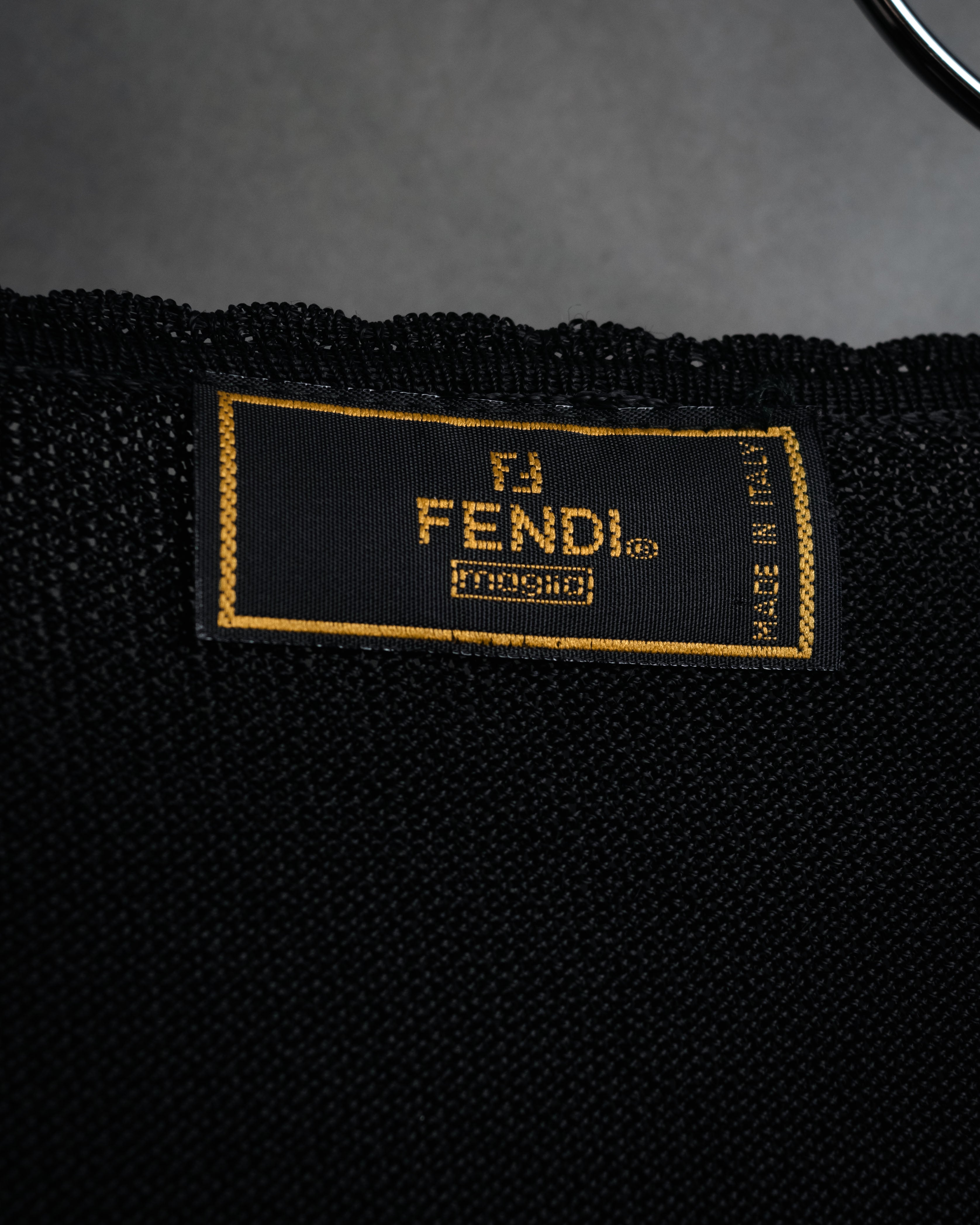“FENDI” 90’s-00’s Openwork knit ensemble