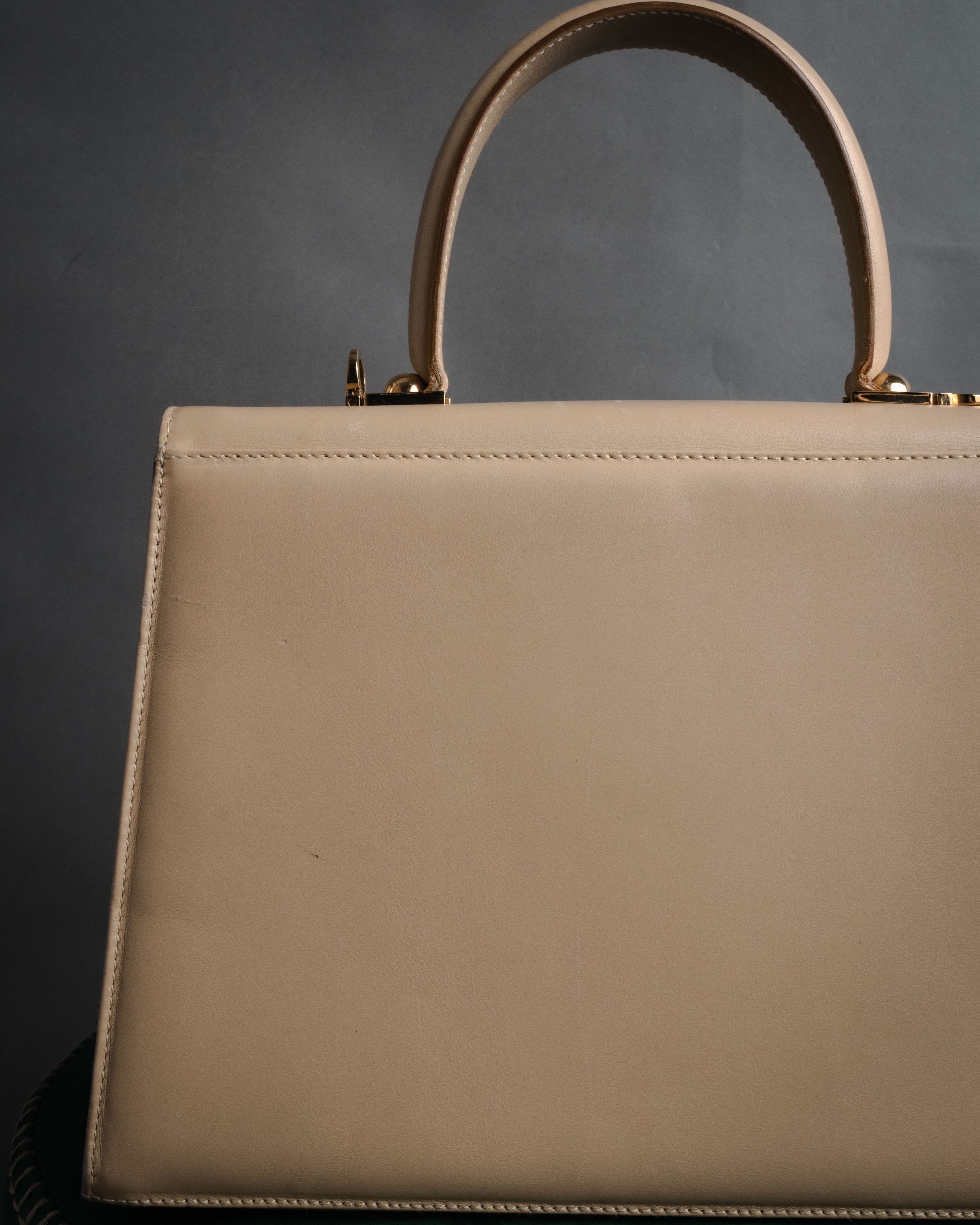 “Salvatore Ferragamo” 1990’s-00’s Gancini top handle bag