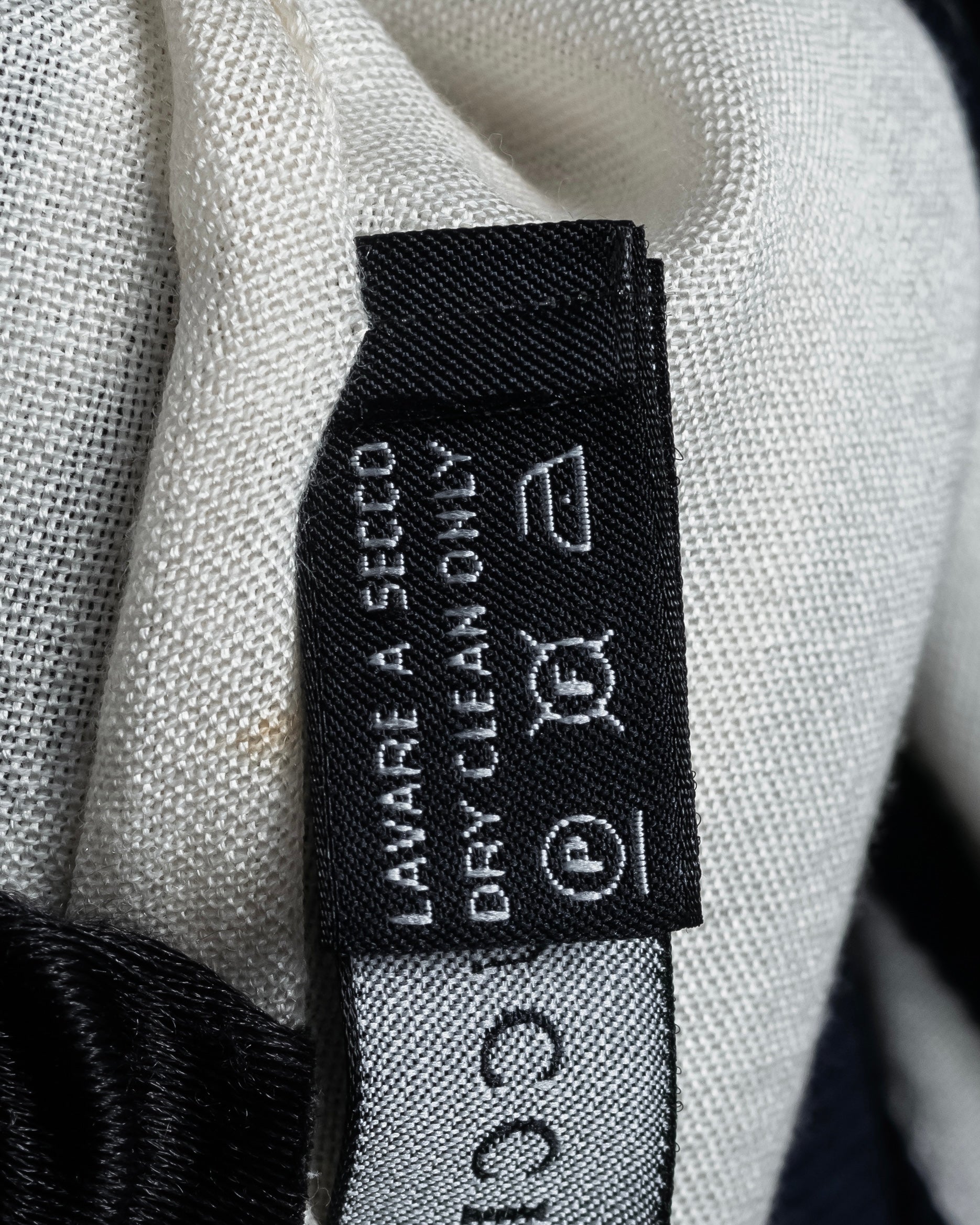 "GUCCI" 90's-00's Line fringe design two-tone long stole