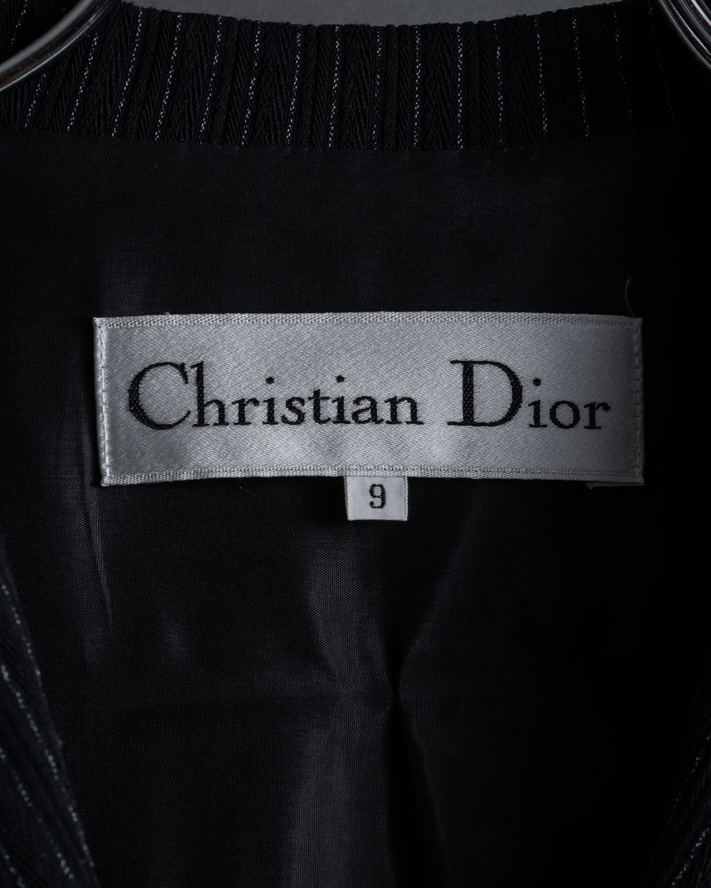 “Christian Dior” 90’s pinstriped four-button long tailored jacket