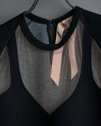 "N21 NUMERO VENTUNO" Tulle panel design tunic