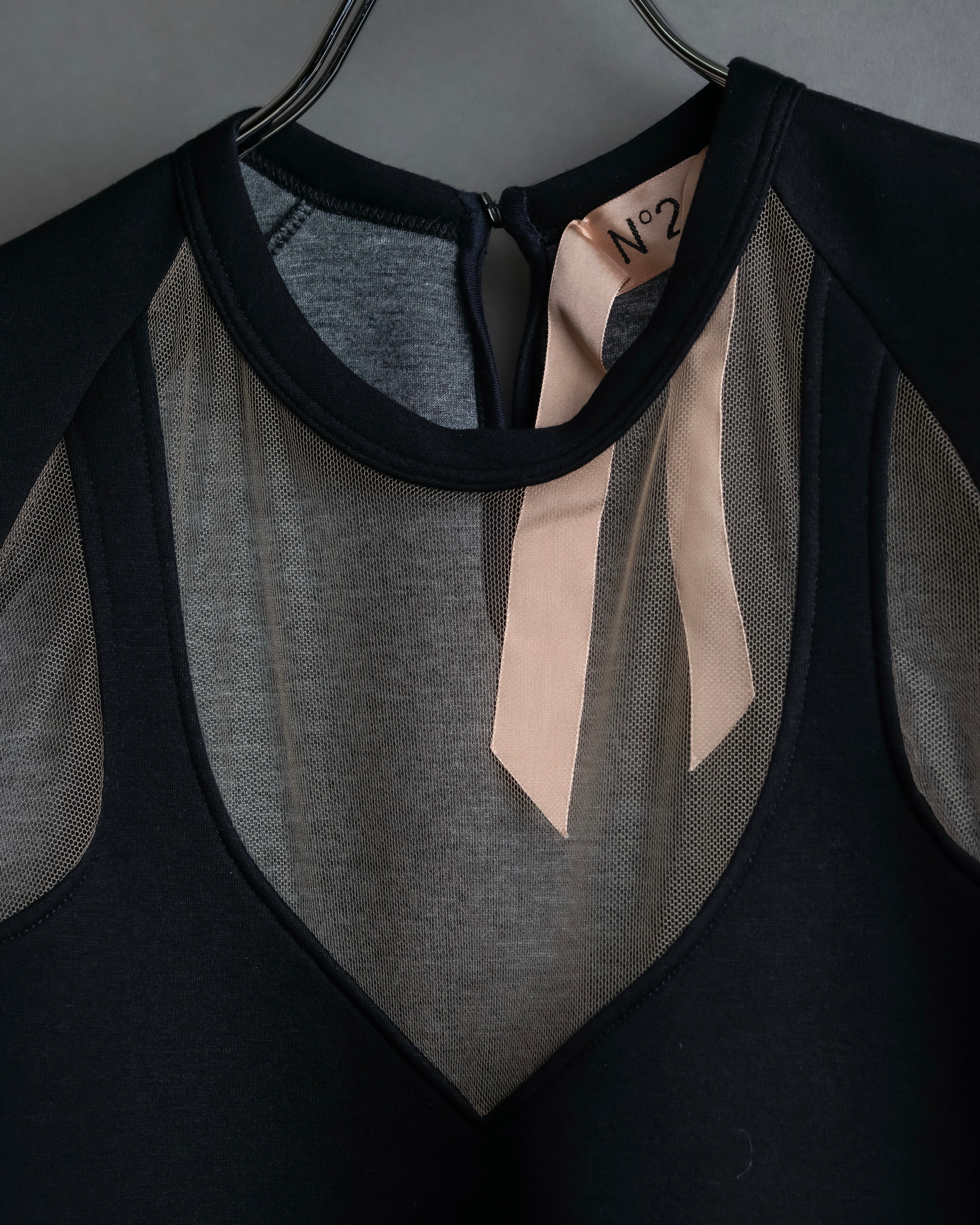 "N21 NUMERO VENTUNO" Tulle panel design tunic