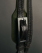 “GUCCI” 90’s structured box leather handbag