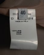 Abrigo de lana de sastrería minimalista de los años 90-00 de Dolce & Gabbana