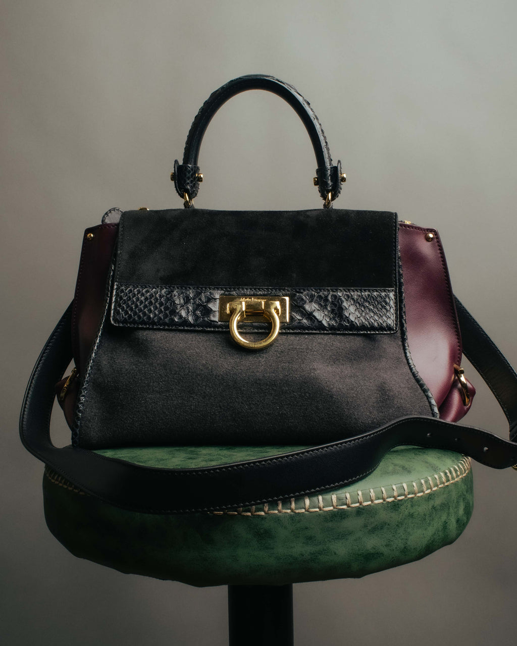 -SPECIAL- “Salvatore Ferragamo” 2019-21 Mixed material Sofia top handle bag