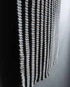 “ISSEY MIYAKE” pleats designed no sleeves high neck top