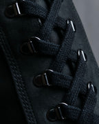 "YELLO" Lace up suede like stiletto heel knee-high boots