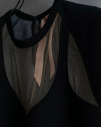 "N21 NUMERO VENTUNO" Tulle panel design tunic