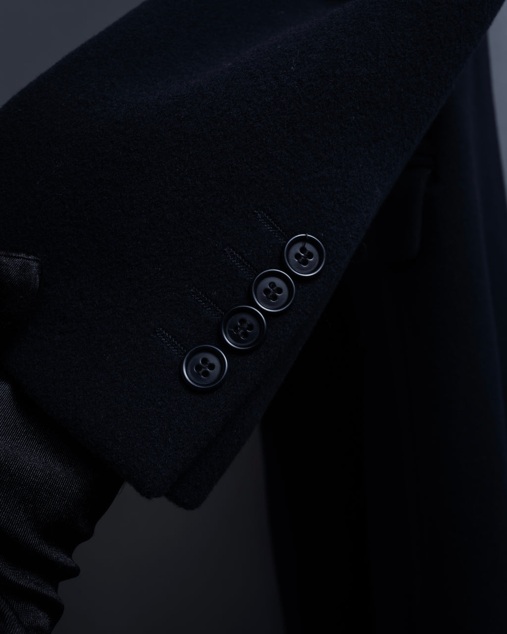 "STUDIO 0001 BY FERRE" Structured silhouette super long chester coat