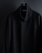 "ISSEY MIYAKE PLANTATION" Minimalist design A-line stand collar coat