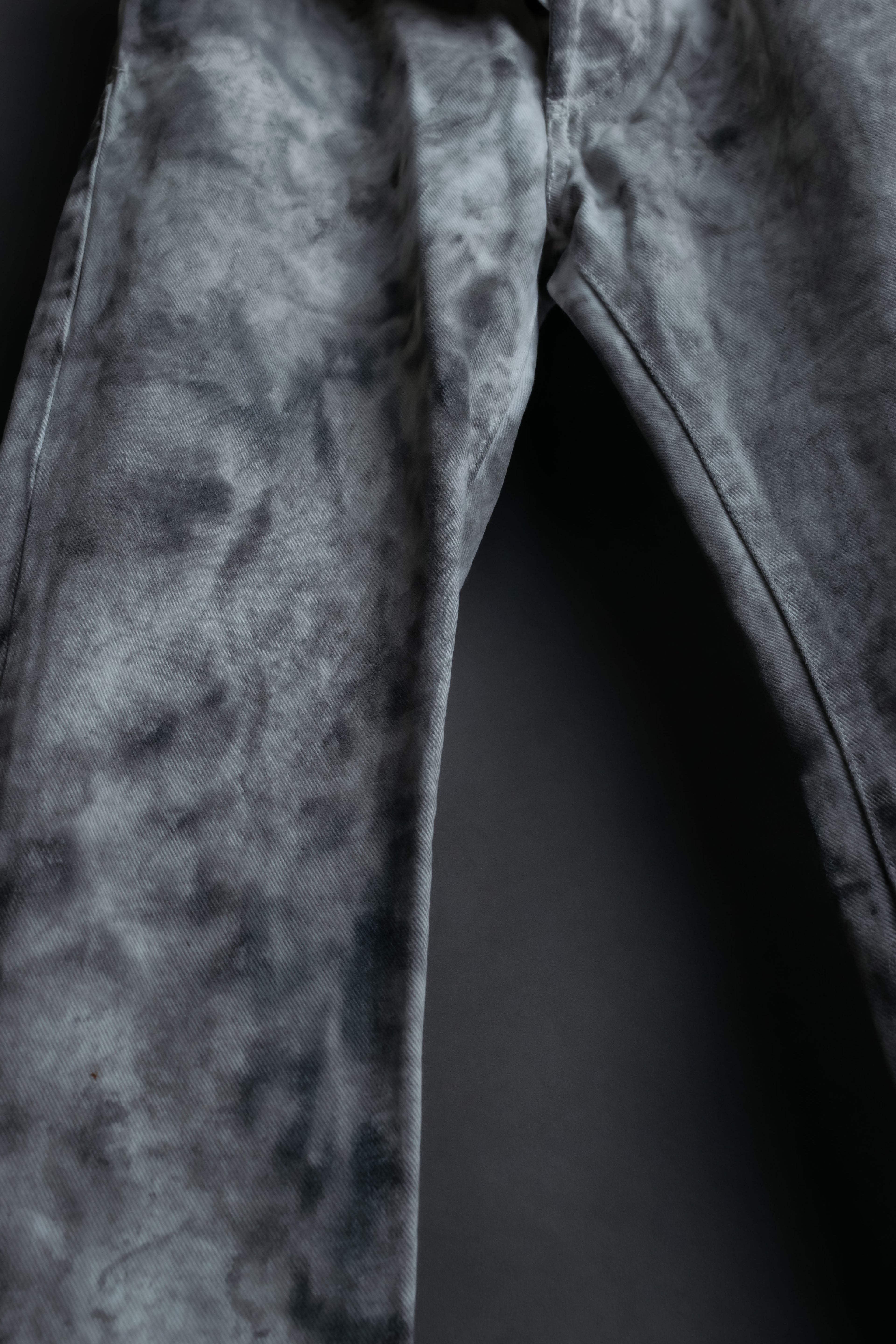 “DIOR HOMME by Hedi Slimane” tie-dye pattern designed denim