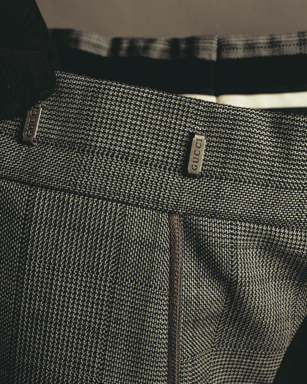 -SPECIAL- “GUCCI” 2019-2021 Glen check double-breasted wool suit
