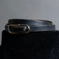 "HERMES" Single pin buckle leather narrow belt