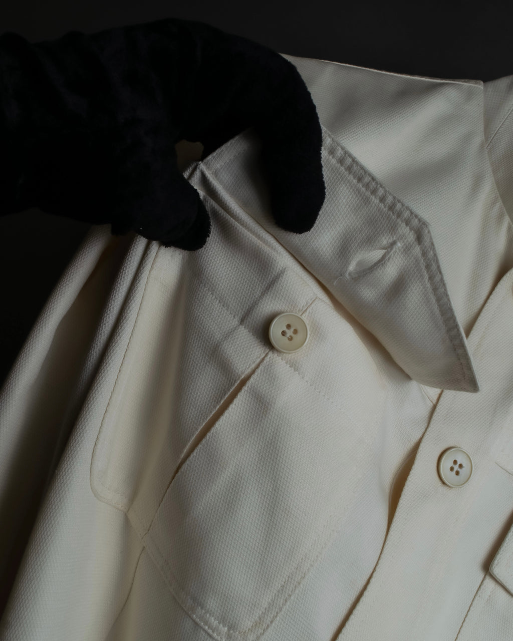 "GUCCI" Flap pocket design band collar shirt jacket