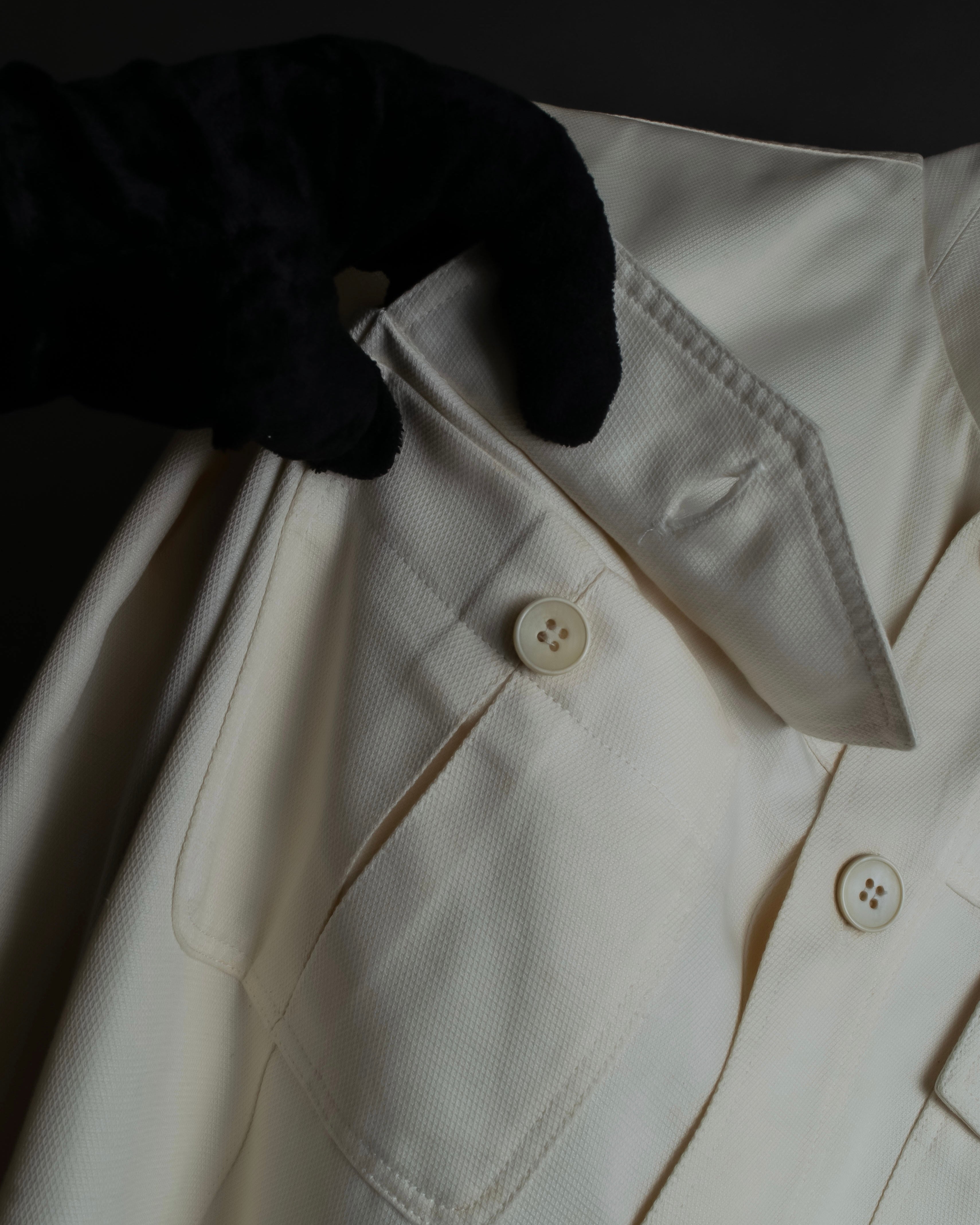 "GUCCI" Flap pocket design band collar shirt jacket