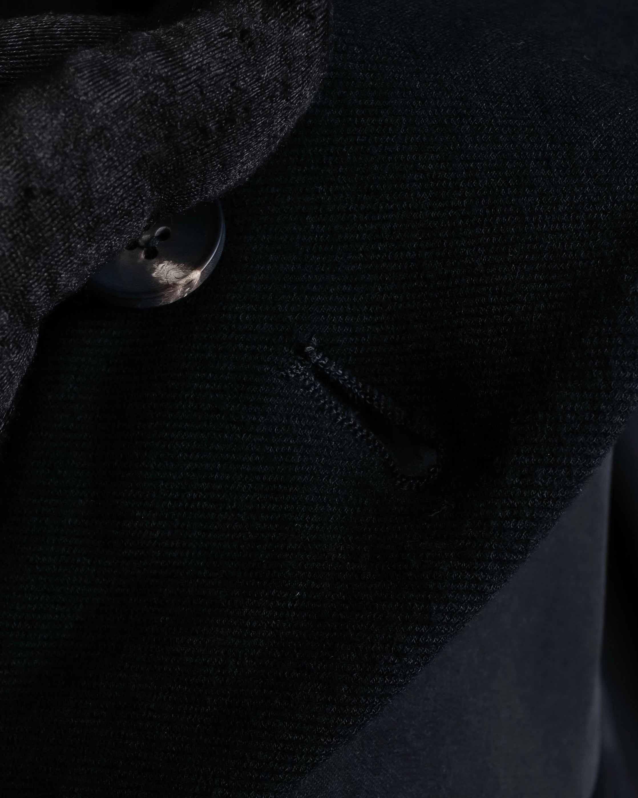 "HELMUT LANG" Zipper design sharp angle cutaway jacket