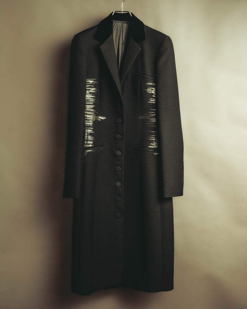 "Bottega Veneta" 90's-00's Sculptural tailored long coat