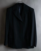 "GUCCI" 90's Beautiful draping fly-front tailored jacket
