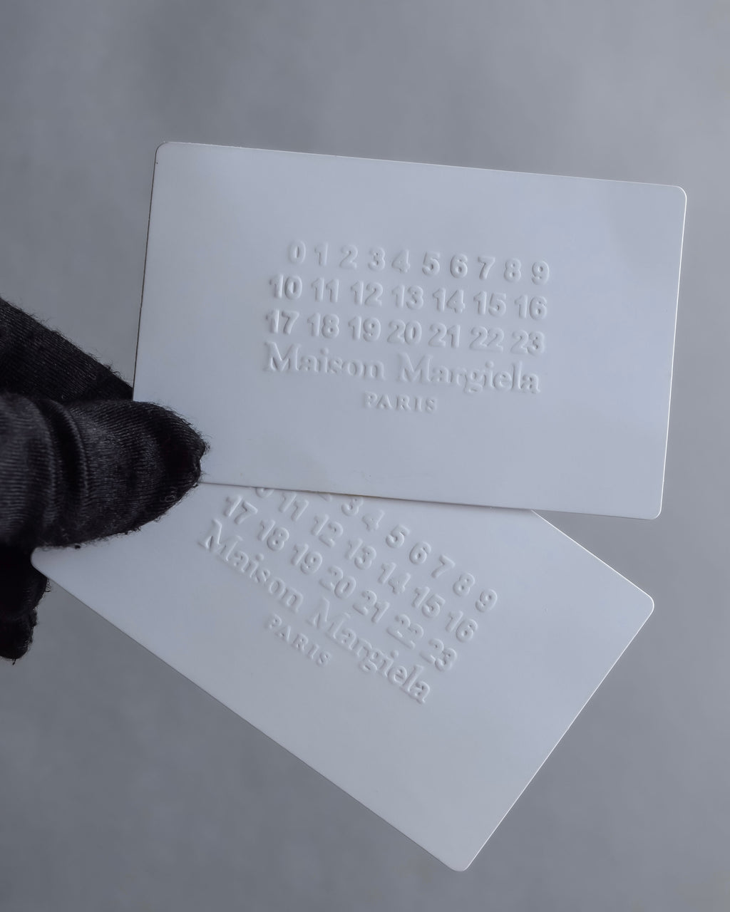 "MAISON MARGIELA" Grained leather envelope compact wallet