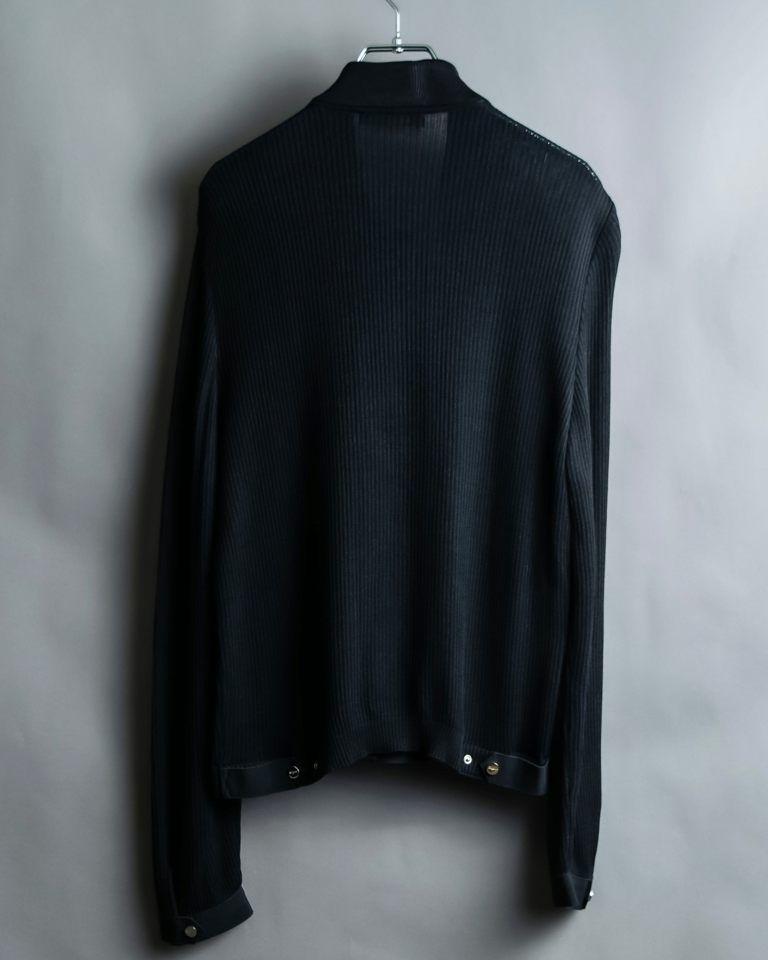 "Salvatore Ferragamo"Cotton x rayon summer knit shirt