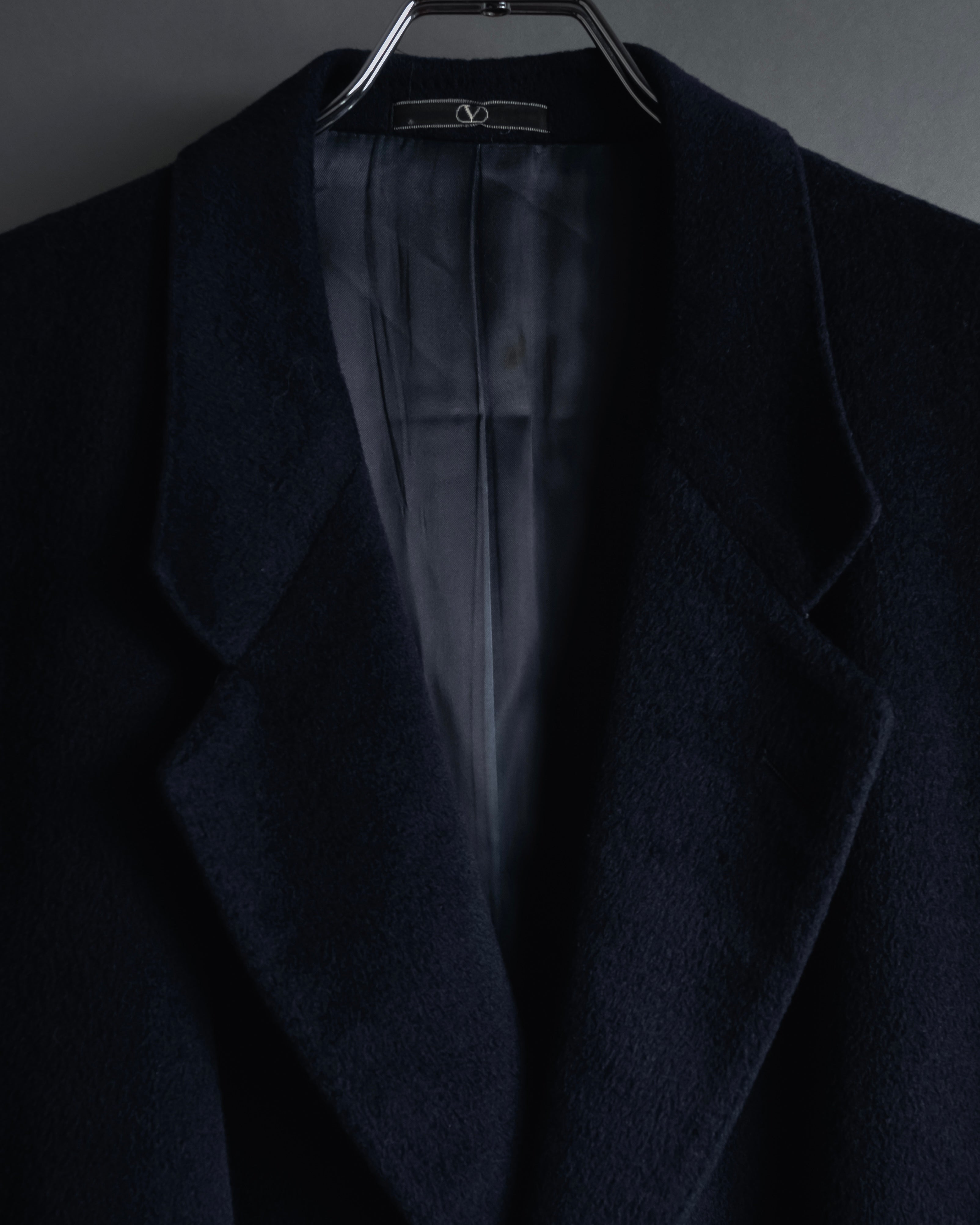 "VALENTINO GARAVANI UOMO" 80’s-90’s Cashmere blend tailored coat