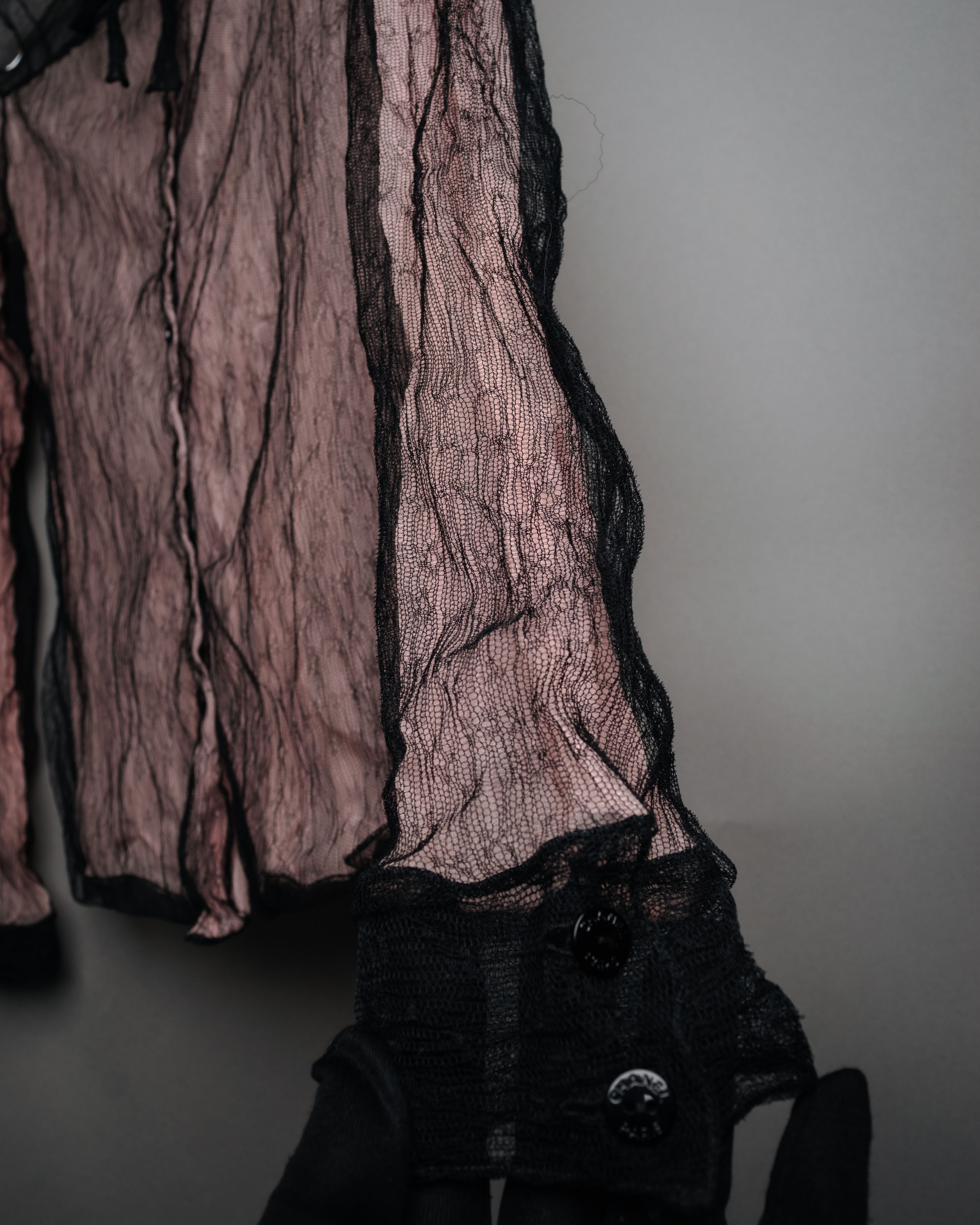 -SPECIAL- “CHANEL” 2014-2019 Sheer lace bow blouse