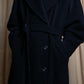 "Weekend Max Mara" Belted design double breasted maxi length wool chester coat